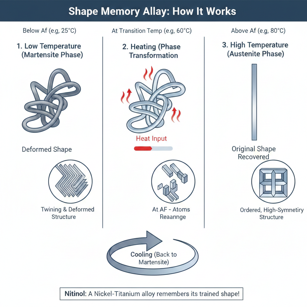 Nitinol SMA Shape Memory Alloy Muscle Wire